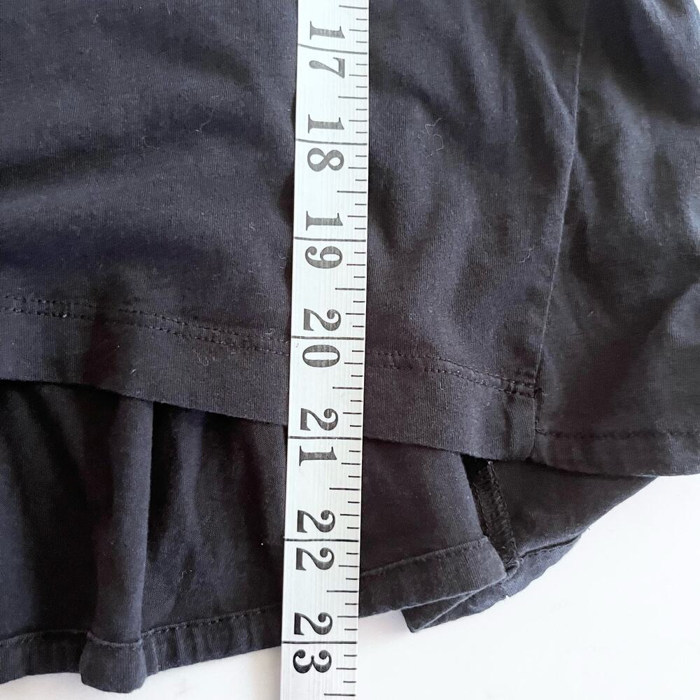 Dorothee Schumacher black tshirt with ruffle bottom detail size 3 - Picture 8 of 8